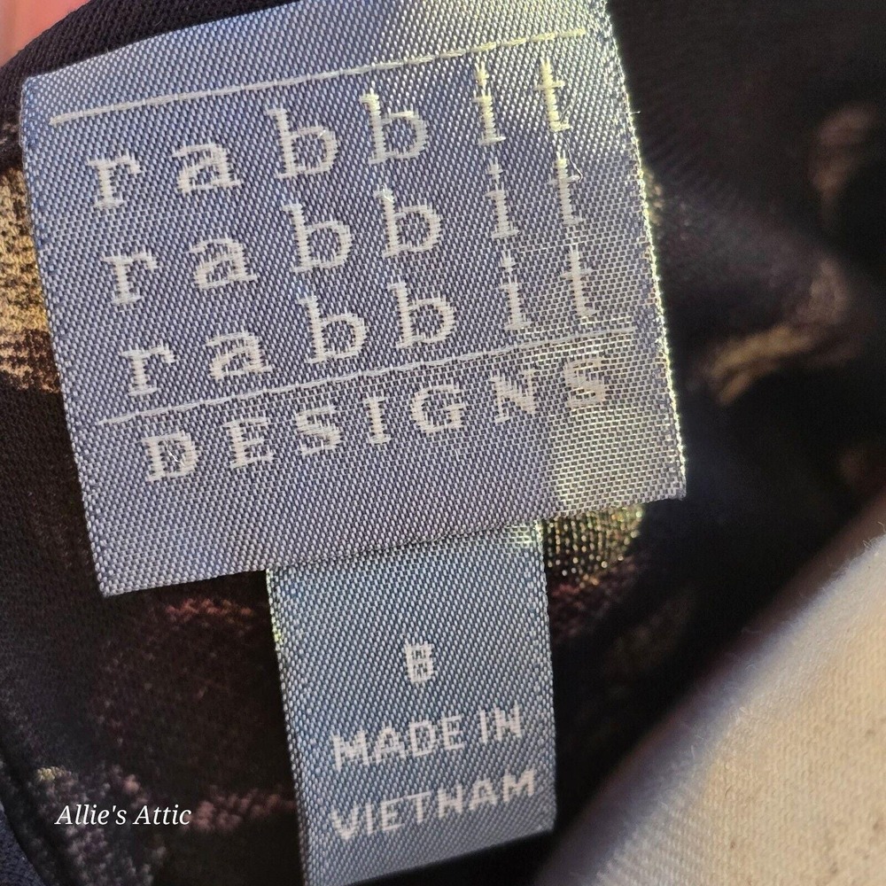 Red Green Black Rabbit Rabbit Rabbit Polka Dot VNeck Short Sleeve Long Dress 8 - Picture 5 of 6